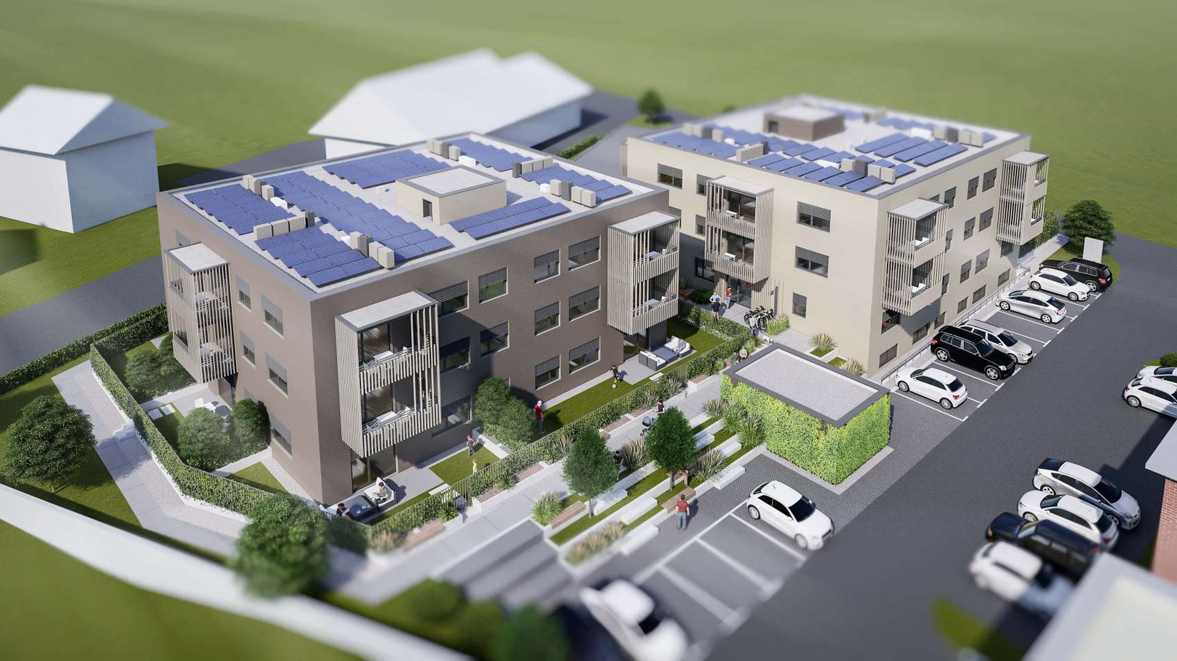 Otvoritev gradnje dveh stanovanjskih vila blokov v Šenčurju